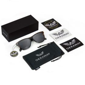 Deraway Sunglasses. Gafas de sol polarizadas. Bodegón Bold Demi Dark